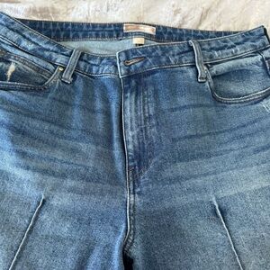 Meg high rise wide leg jean with seam